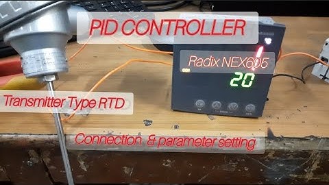 PID controller part 1 // RTD से pid controller को connect करना or parameter setting #4-20 mA #radix