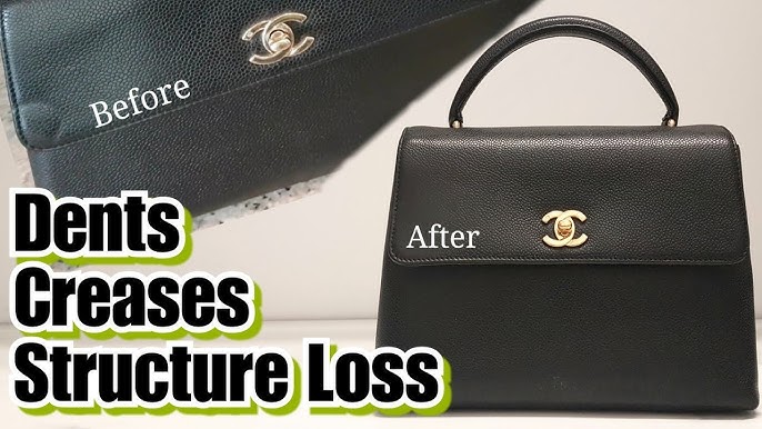 How to get creases and folds out of a Louis Vuitton bag. 