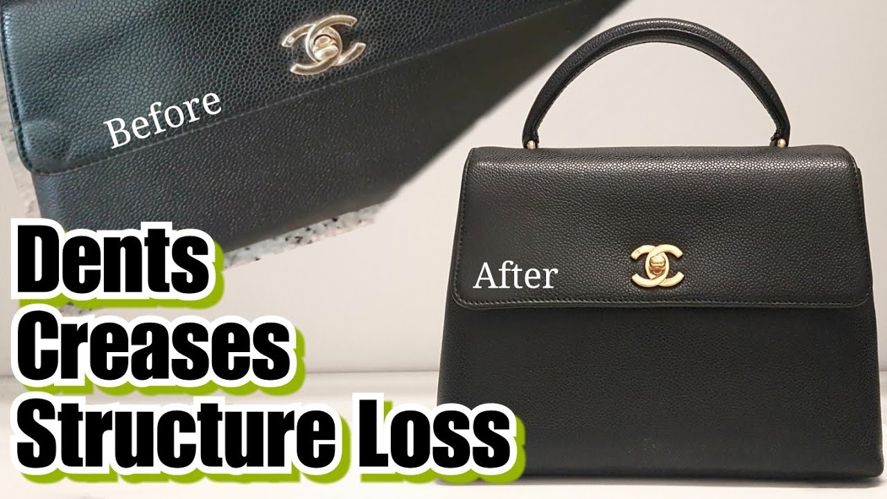 Purse Rehab - BEFORE, AFTER Hardware Replating Re-plating