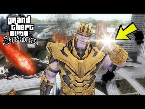 GTA SAN ANDREAS 2019 THANOS İLE DÜNYAYI YOK ETTİM ! SÜPER MOD !