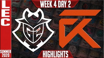 G2 vs XL Highlights | LEC Summer 2020 W4D2 | G2 Esports vs Excel