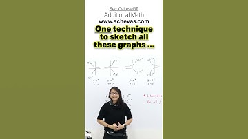 One Technique To Draw Them All | O-Level/IP Additional Math, A Math