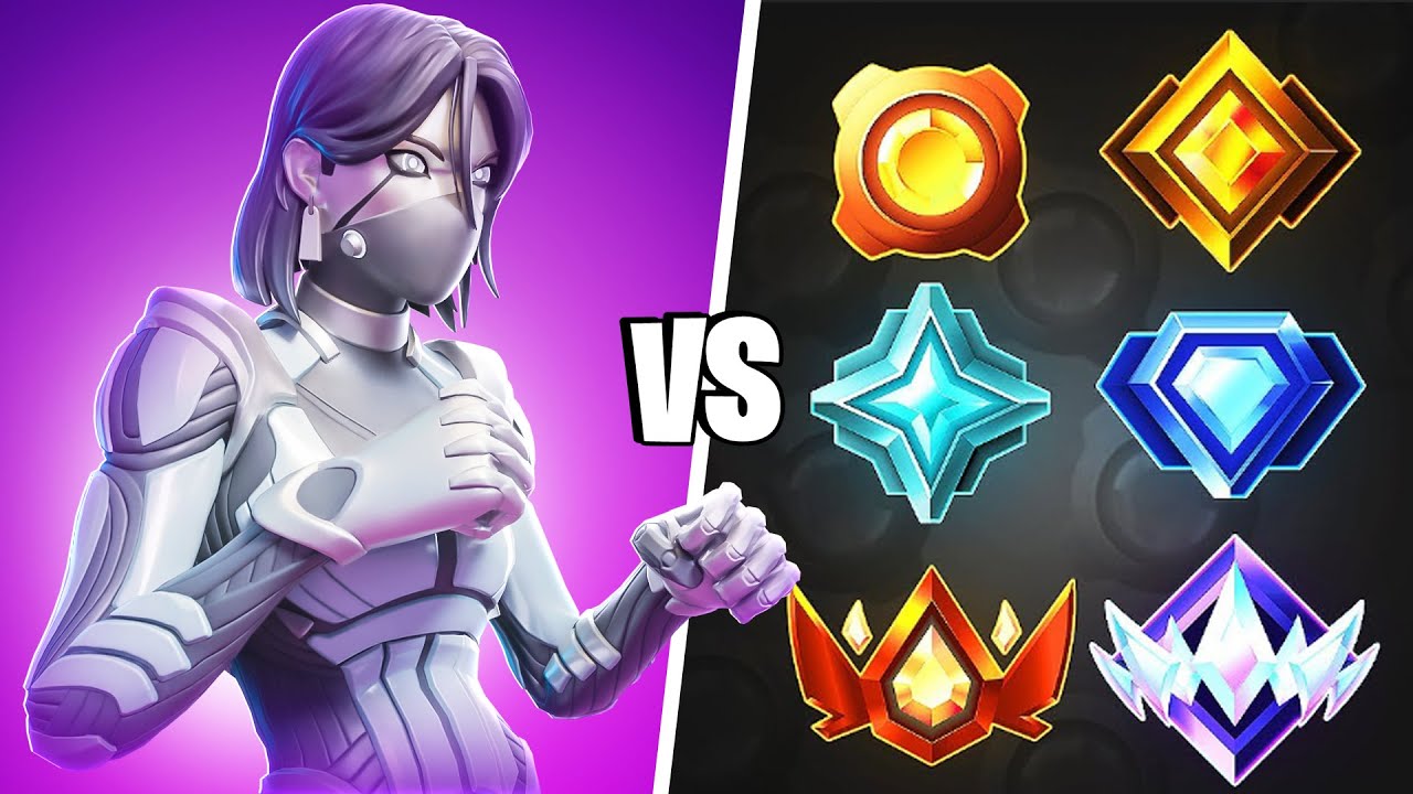 1v1ing EVERY Rank in Fortnite! (BRONZE to UNREAL) YouTube