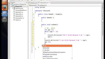 C Sharp on Ubuntu MonoDevelop Video 5