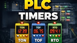 PLC Timers Explained (TON, TOF, RTO) | PLC Programming Tutorial