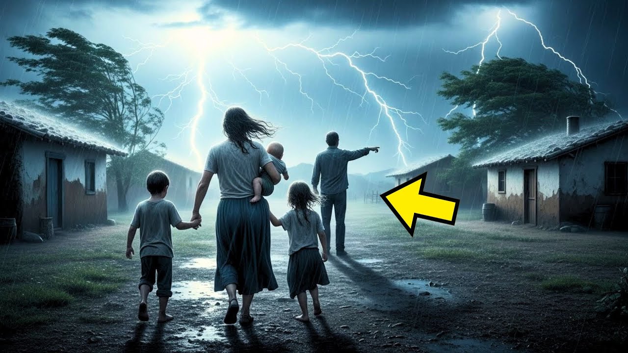 Madre Soltera Luchaba Por Proteger A Sus Hijos En La Tormenta — Hasta Que Un Hombre Dijo: “Síganme…”
