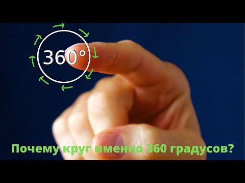 Почему круг именно 360 градусов?