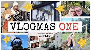 VLOGMAS ONE /  VISITING THE SET OF ‘THE HOLIDAY’ 🎬🎄