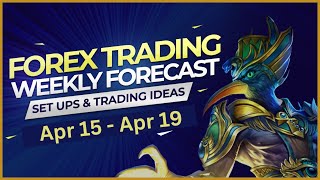 🎯 Weekly Forex Forecast | EURUSD, GBPUSD, USDJPY, AUDUSD, XAUUSD OIL (15/04/2024) Supply And Demand