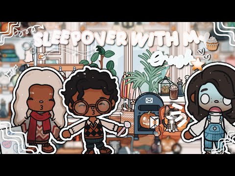 SLEEPOVER WITH MY CRUSH ROLEPLAY *GONE WRONG*☺️💟|| 🔊 *voiced* || Toca Boca Life World Roleplay 🫶🏽⭐️