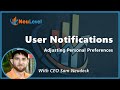 How to manage individual user notifications in neulevel crm