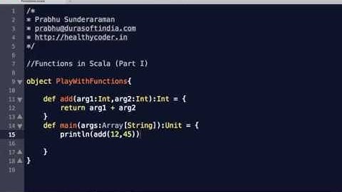 Functions in Scala - Part I