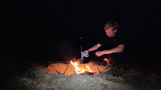 Catching Our Dinner To Cook Over A Fire   Camping Remote