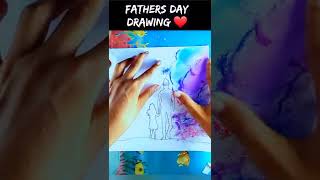 drawing of Fathers day || Soft pastel drawing shorts screenshot 4