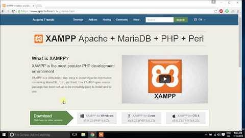 Hello world php and mysql using XAAMP server