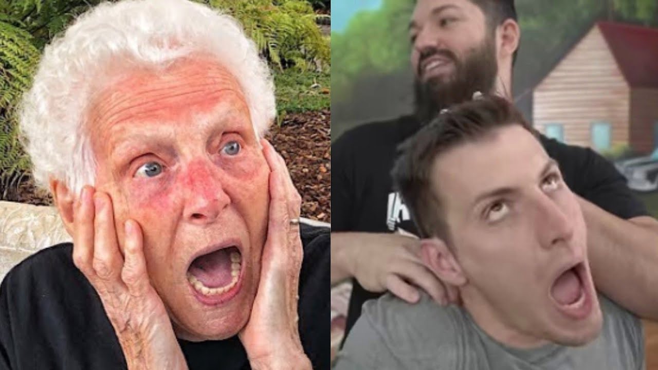 NECK CRACKED!? GRANNY watches Ross Smith get his first chiropractic Adjustment