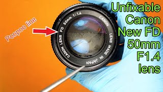 The Unfixable Canon NFD 50mm F1.4 lens. - YouTube