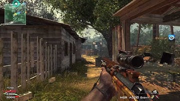 MW3 MSR ACOG Sniping and MSR Standard Tutorial, Tips, Gameplay  | Commentary