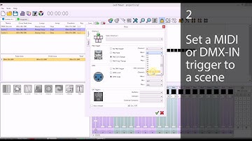 DMX software LED player:  How to control DMX In or MIDI