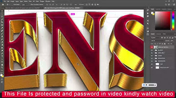 3D TEXT EFFECT PSD FILE -  PART 25 Photoshop Tutorial