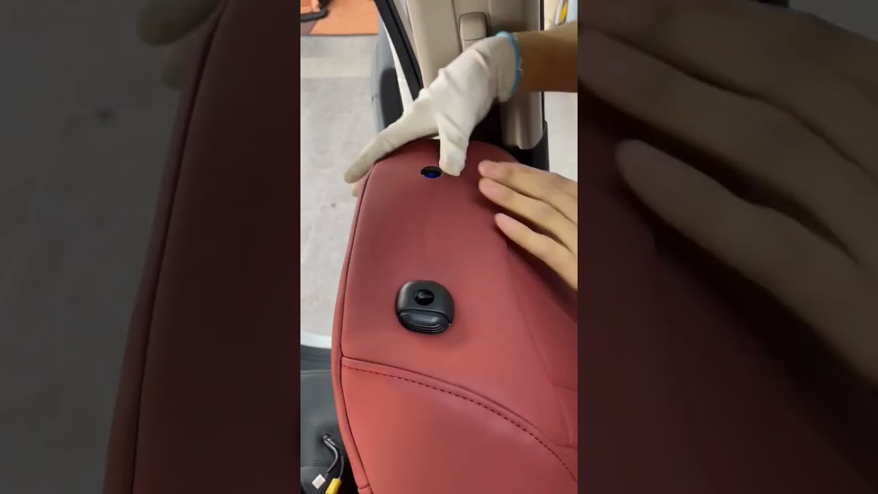 Honda crv red custom seat cover 