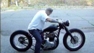 1965 bsa bobber startup