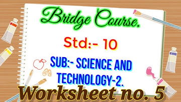 Bridge Course Class 10th Science Day 5 || Bridge Course Class 10th Science 2 || Setu Abhyas