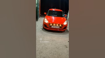 Swift got led grill light #views #viral #trend #caraccesories #lightning #carmodification