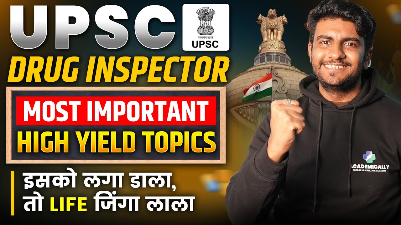 UPSC drug Inspector Preparation 2025 | How to Start UPSC Drug Inspector ...
