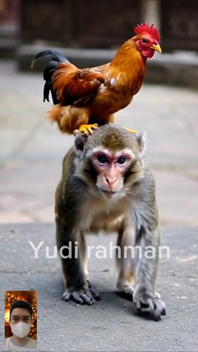 Monyet lucu dan ayam #monyetlucu #monyet #monyetpintar #monyetviral #monkey #cutemonkey #monkeybaby