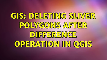 GIS: Deleting sliver polygons after difference operation in QGIS