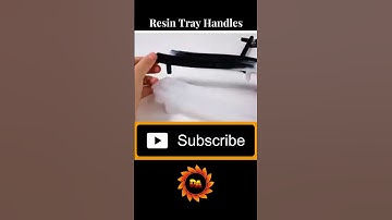 How To Resin Silicone Mold Tray | Serving Board Handles #Shorts