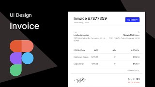 Figma : UI Design : Invoice