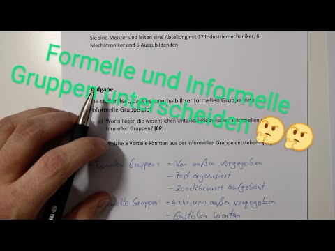 Formelle und Informelle Gruppen | PE | PF | ZiB | IHK Prüfung | Dave Seller