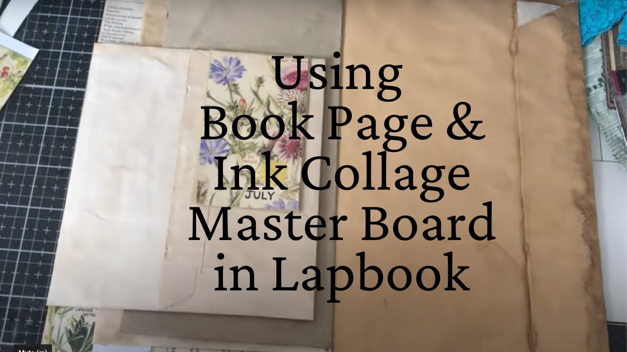 Botanical Book Page Collage Master Board - Lapbook Folio #1