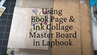 Botanical Book Page Collage Master Board - Lapbook Folio #1