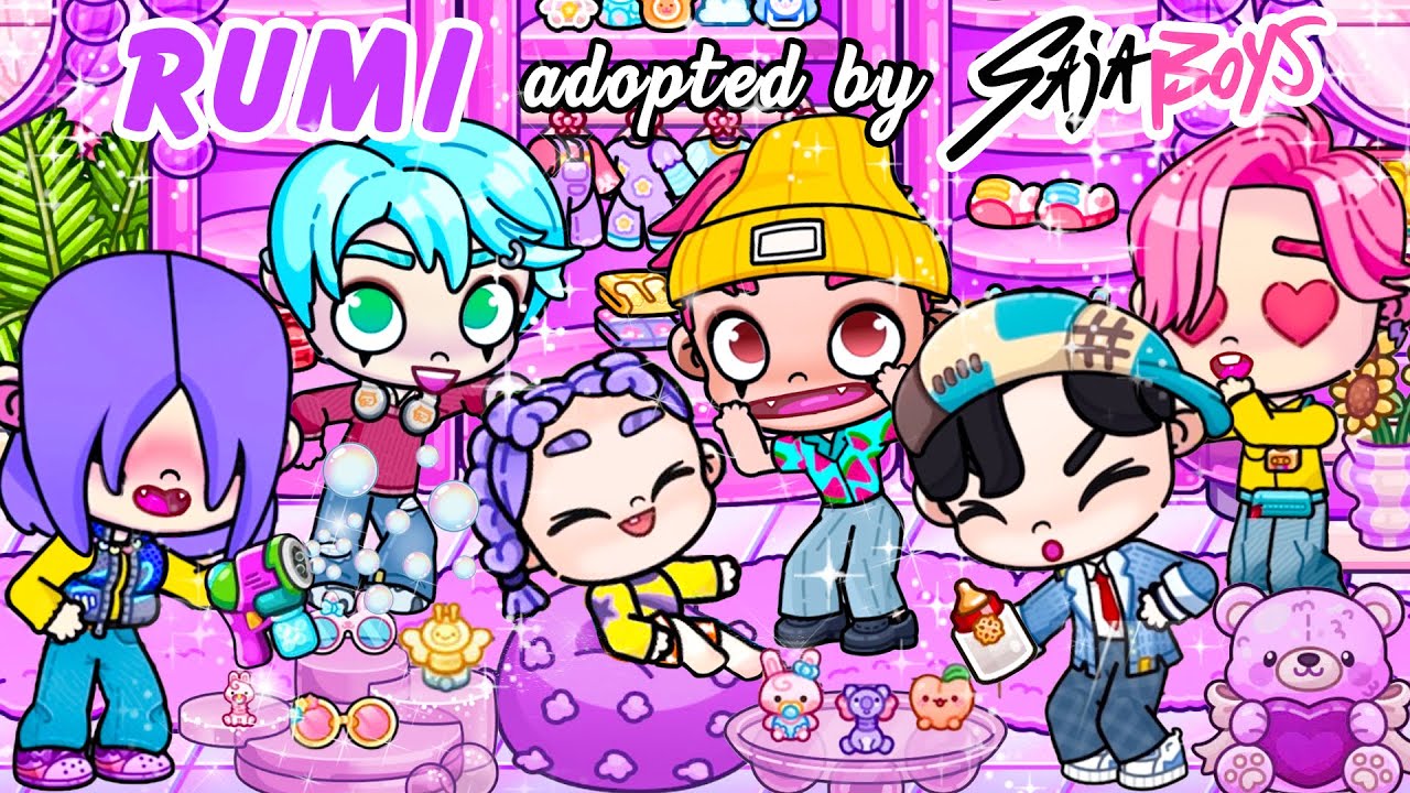 RUMI Adopted by SAJA BOYS 💜😱PART 2  | Avatar World Roleplay | Pazu