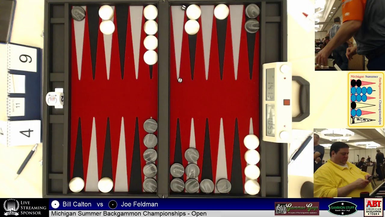 2109 Michigan Summer Backgammon - Joe Feldman vs Stephan Nuniyants ...