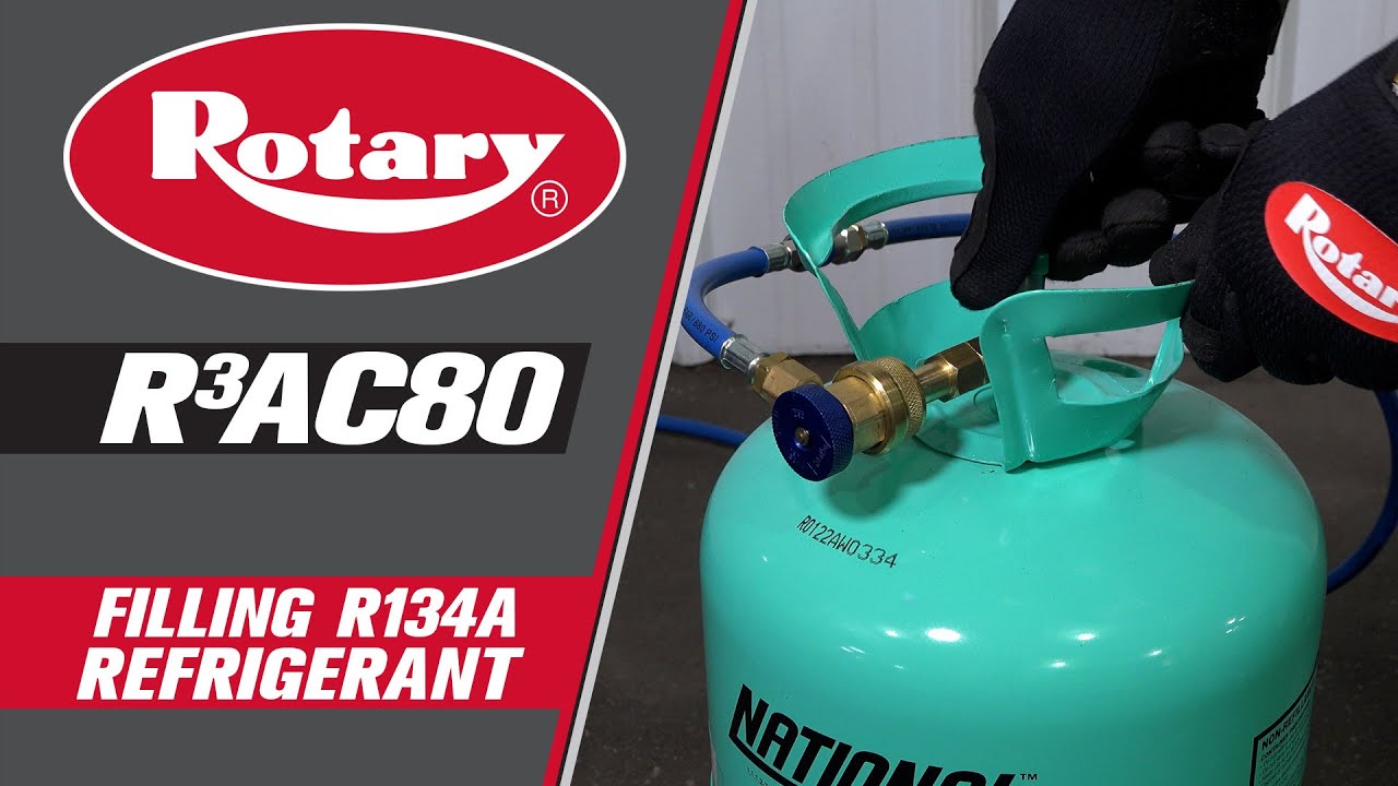 Rotary R3AC80: Filling R134a refrigerant
