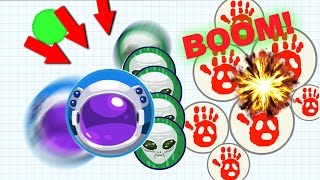 AGAR.IO // EPIC FAILS + EPIC MOMENTS COMPILATION & PURE MASTER POPSPLITS!!