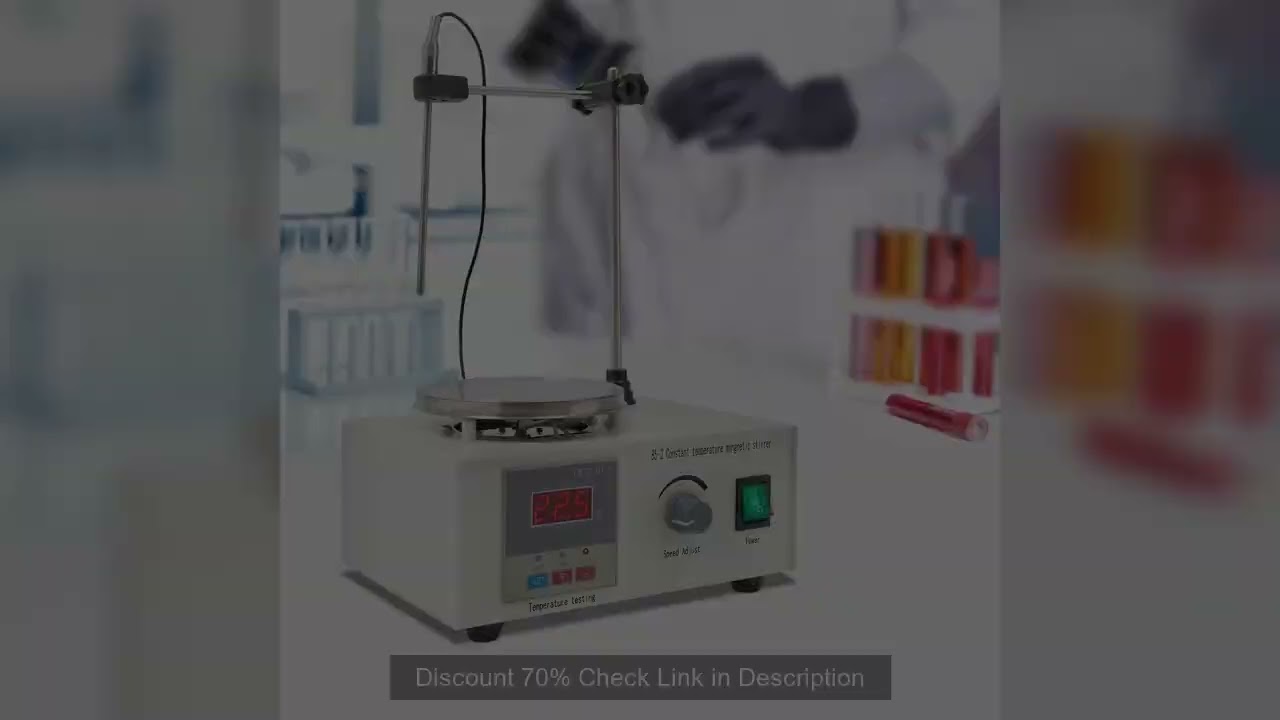 Magnetic Stirrer with Precise Temperature Control Panel Step-less Adjustable Speed for Liquid Mixing