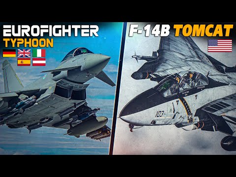 F-14B Tomcat Vs Eurofighter Typhoon | Digital Combat Simulator | DCS |