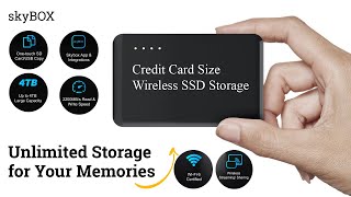 Credit Card Size Wireless SSD Storage - skyBOX
