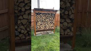 Upgrading My Firewood Rack To Match My Bar #Woodworking #Firewoodrack #Woodworkingideas #Backyard