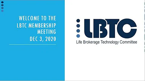 LBTC Dec 2020 Members Meeting