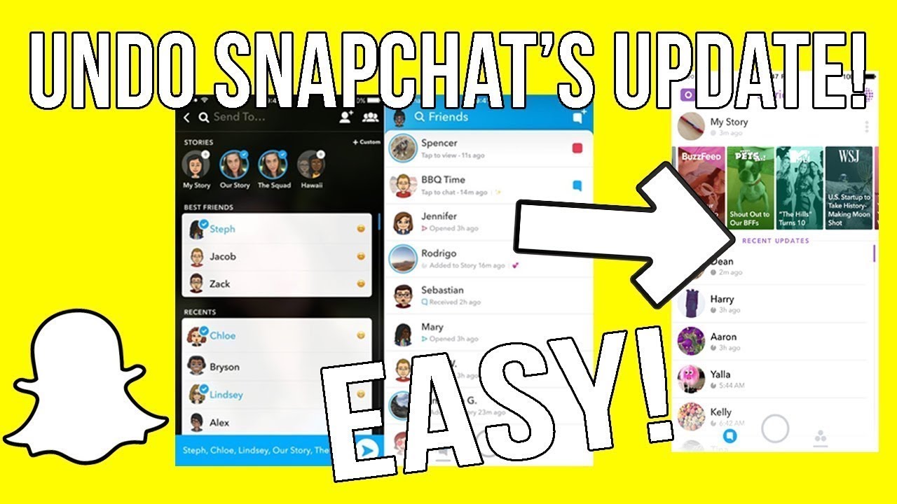 Downgrade Snapchat 2018 To Older Version (No Computer/No Jailbreak