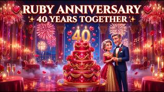Ruby Wedding Anniversary ❤️ | 40 Years Together ✨ #RubyAnniversary #40YearsTogether