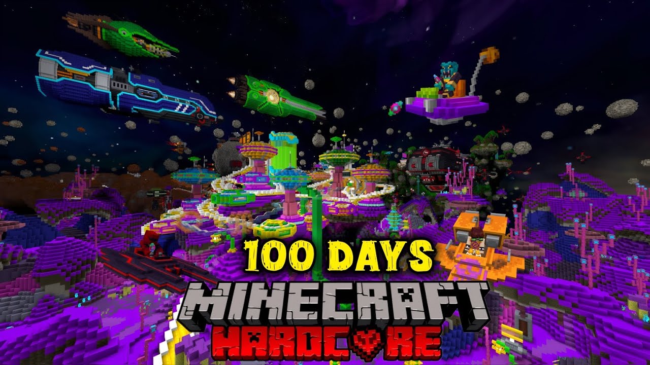 I SURVIVED 100 DAYS IN OUTER SPACE [MARS] - YouTube