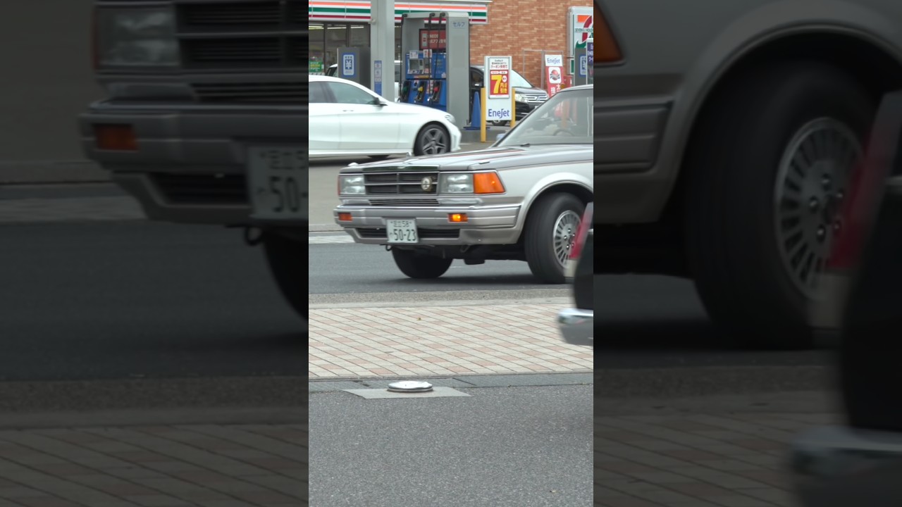セドリック、グロリア、スカイラインエステート入場シーン。 #旧車 #jdm #往年の名車