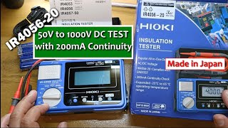 How to Use the 2023 Hioki IR4056 Insulation and Continuity Tester Unboxing and Review [CC]